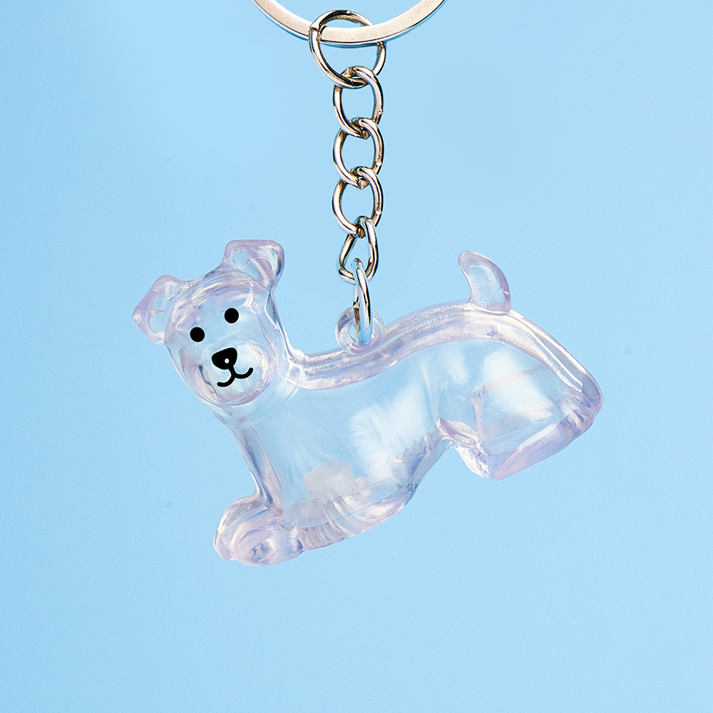 Dog Hair Collector Keychain Bag Charm Memorial Storage Box Sentimental Perfect for Storing Pet Hair Gift for Dog Lovers - CustWit