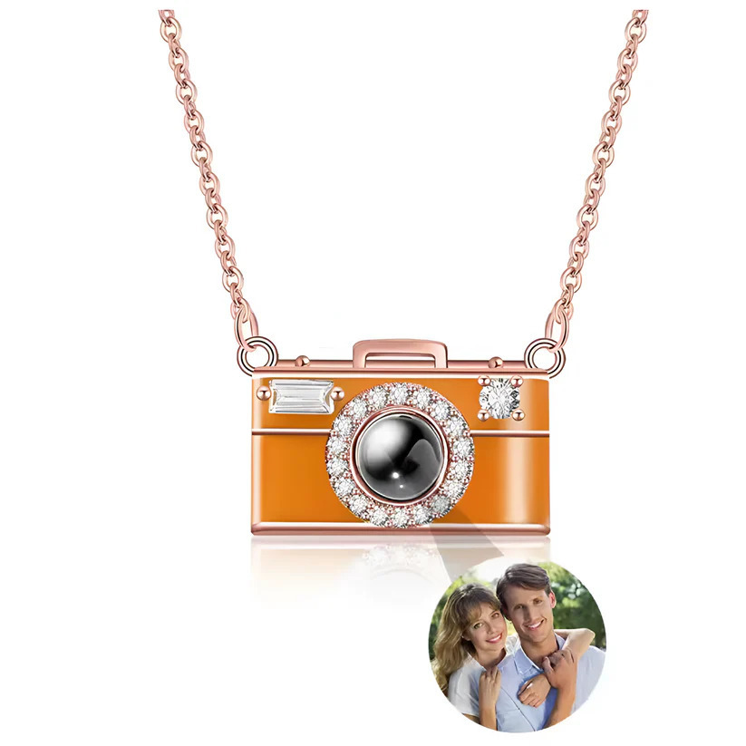 Collar Con Proyección De Fotos Y Cámara Personalizada, Regalo De Joyería Con Imagen Personalizada Para Ella