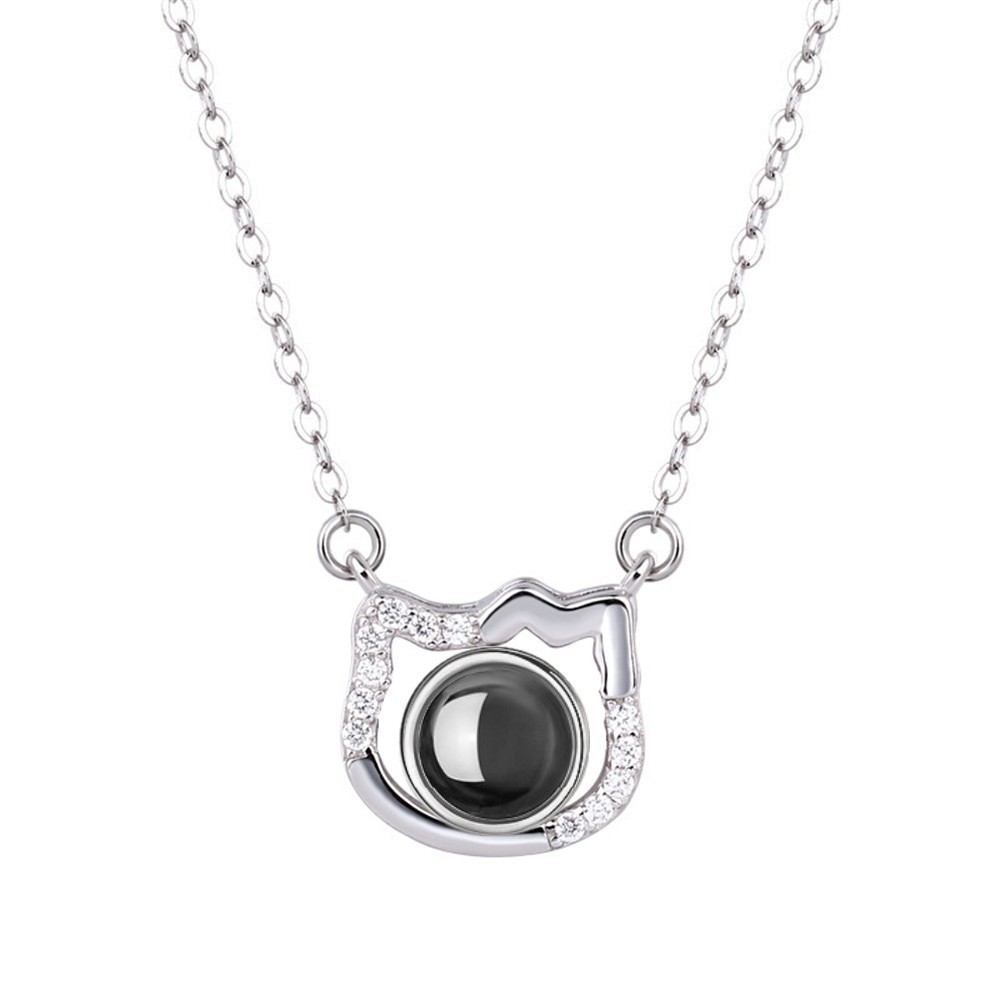 Colgante Proyector con Foto Personalizada – Joyería Única para Amantes de los Gatos