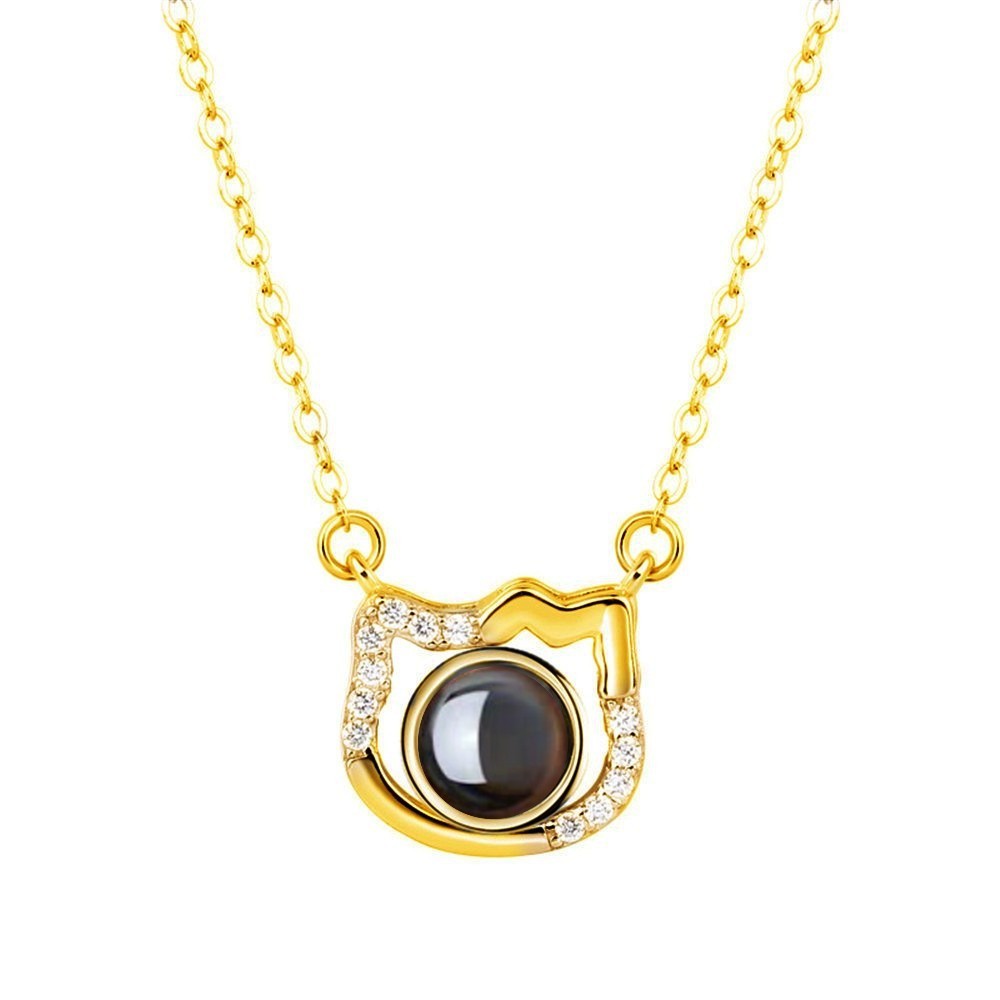 Colgante Proyector con Foto Personalizada – Joyería Única para Amantes de los Gatos