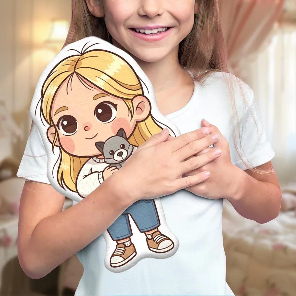 Cojín Chibi Personalizado con Foto – Personaje Adorable