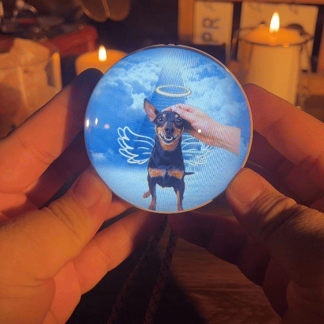 Bola De Cristal Conmemorativa Diy Con Pantalla Electrónica | Esfera Luminosa Personalizada Para Guardar Recuerdos Entrañables