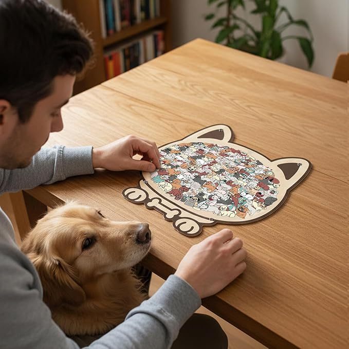 Rompecabezas de Madera Animal – Arte Morandi para Amantes de Mascotas