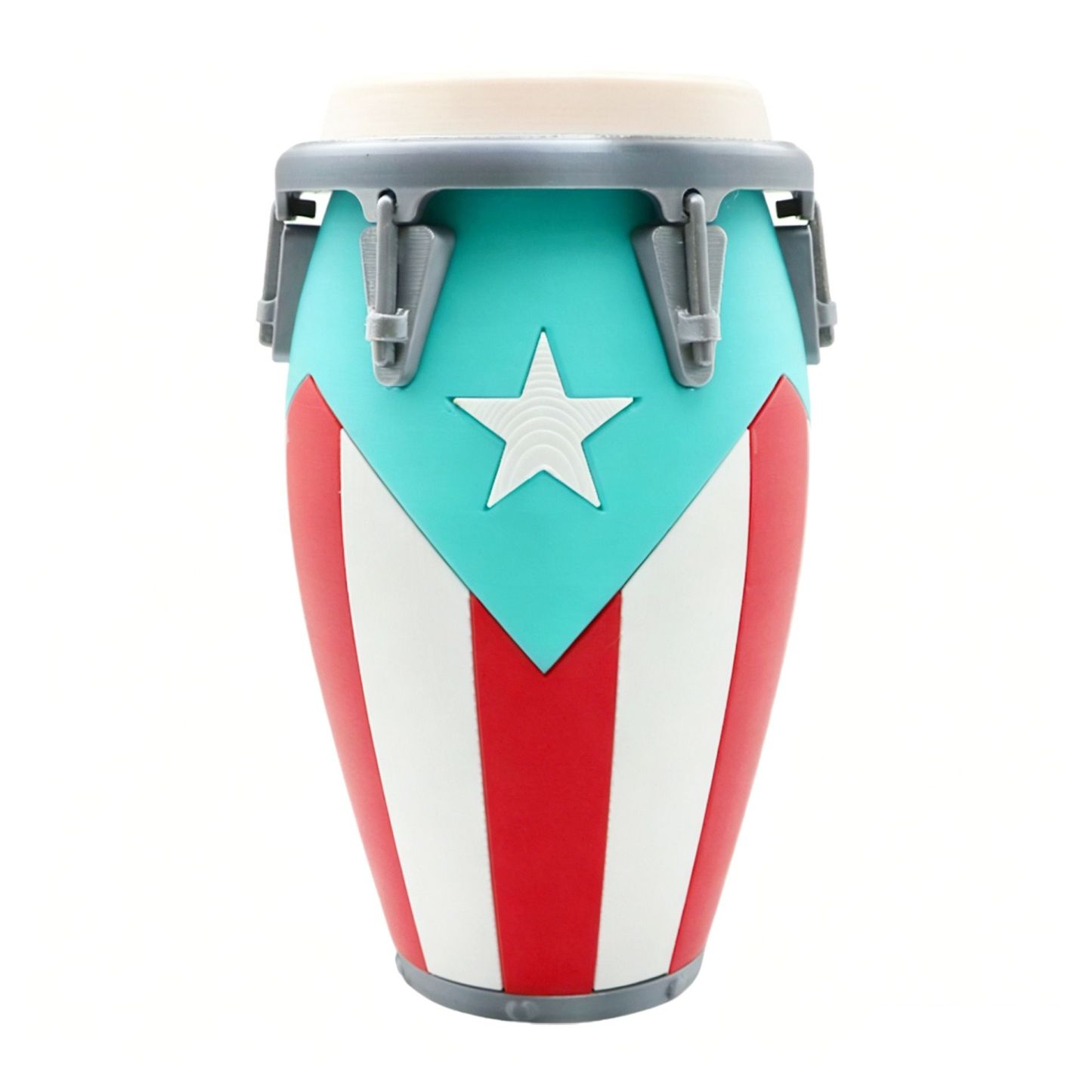 3D Impreso Conga Drum Piggy Bank Coin Bank Can Cooler, Decoración De La Bandera De Cuba, Regalo Amante De La Música - CustWitES