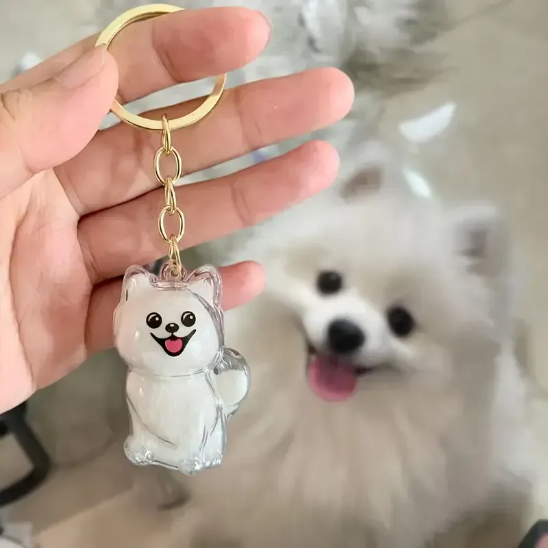 Dog Hair Collector Keychain Bag Charm Memorial Storage Box Sentimental Perfect for Storing Pet Hair Gift for Dog Lovers - CustWit