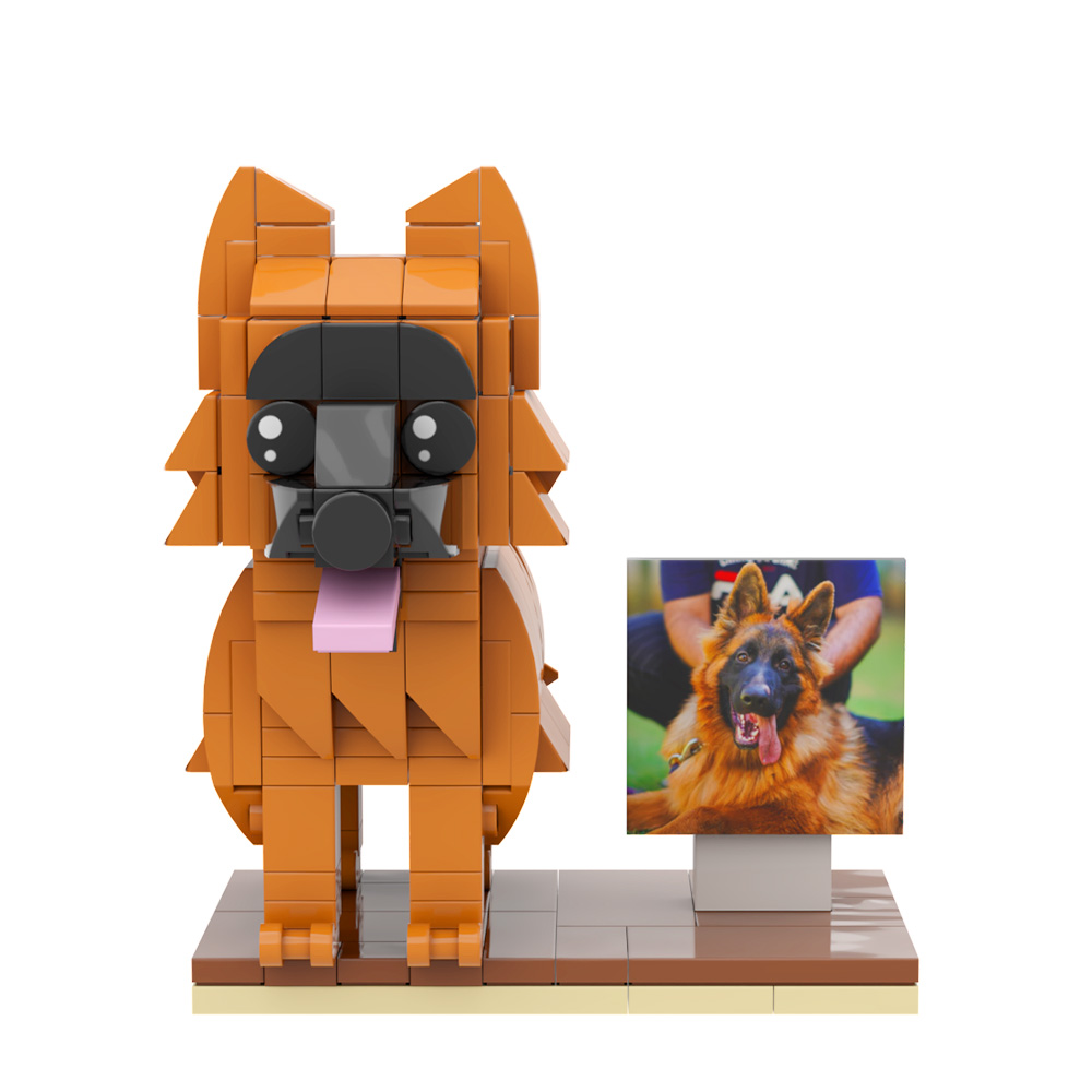 Figura de ladrillo personalizada para mascotas, perro personalizado de cuerpo completo con foto, regalo único para el día del padre para los amantes de las mascotas