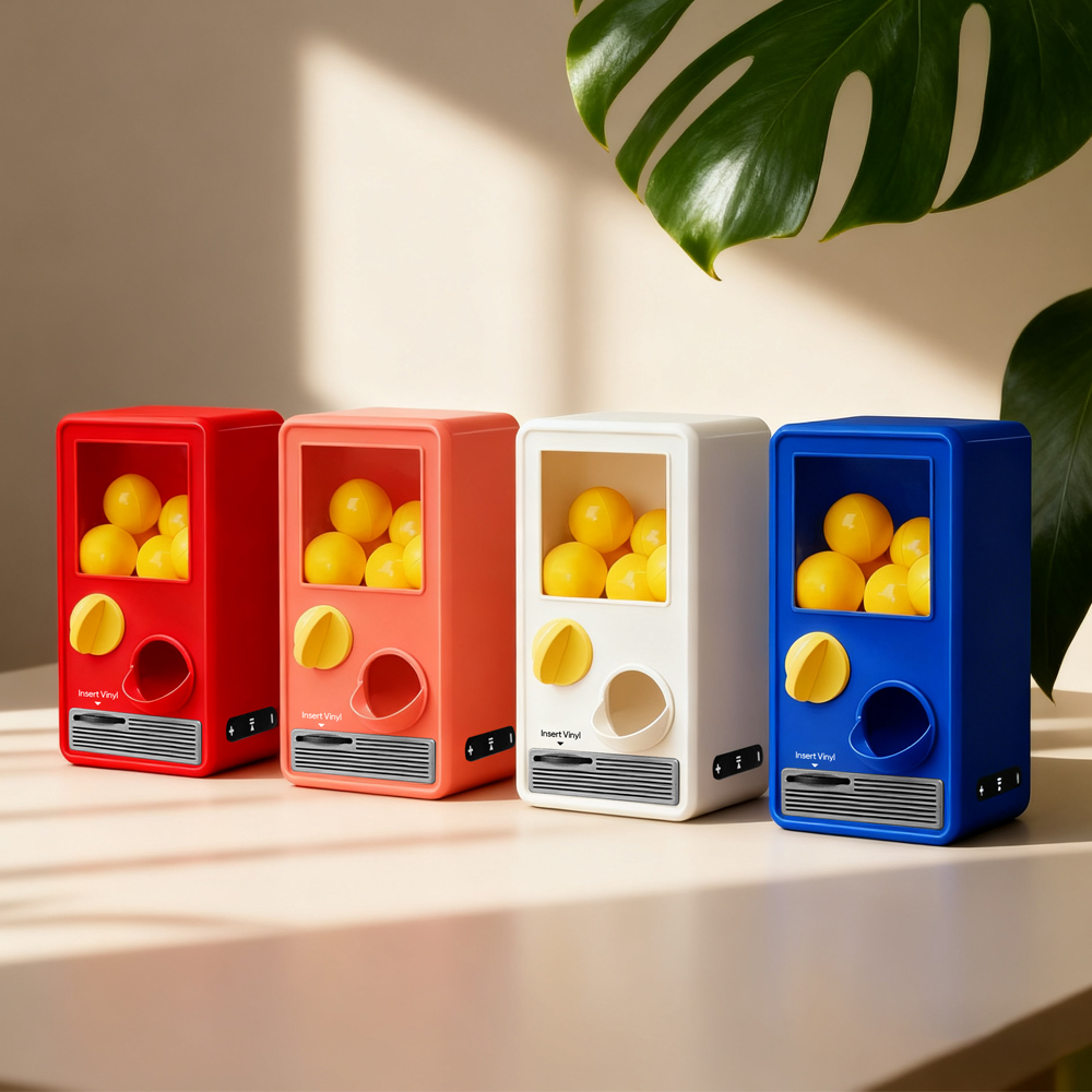 (Pre-Sale, Ships on 25/10) Personalized Music and Photo Music Gachapon Machine Custom Song Mini Record Box Retro Gifts for Her