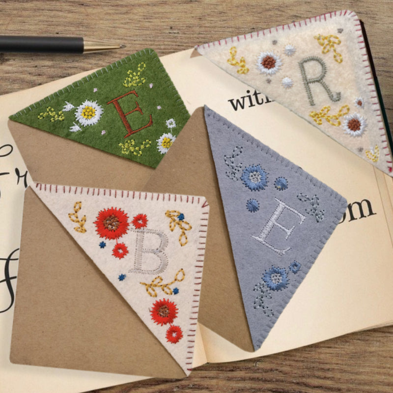 Personalized Bookmark with Initial Custom Embroidered Bookmark Gift for Book Lovers - CustWitUK