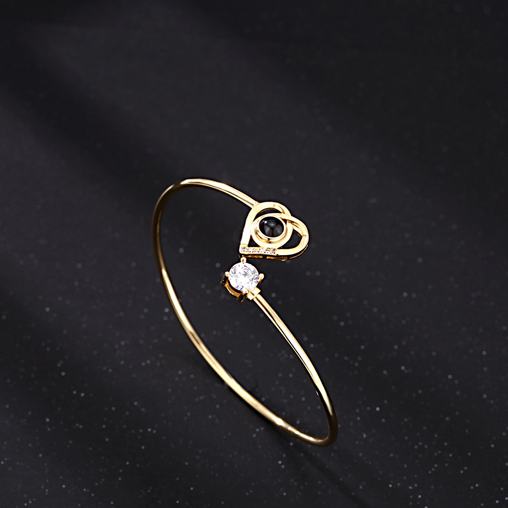 Pulsera De Proyección Personalizada Con Foto De Cisne, Regalo De Joyería Para Ella - CustWitES