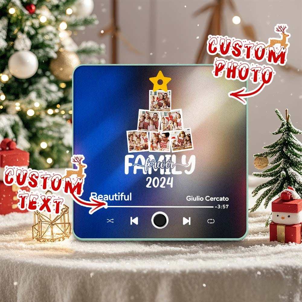 Customized Music Fridge Magnet Personalized Fridge Magnet With Face Photo for Creative Christmas Gift