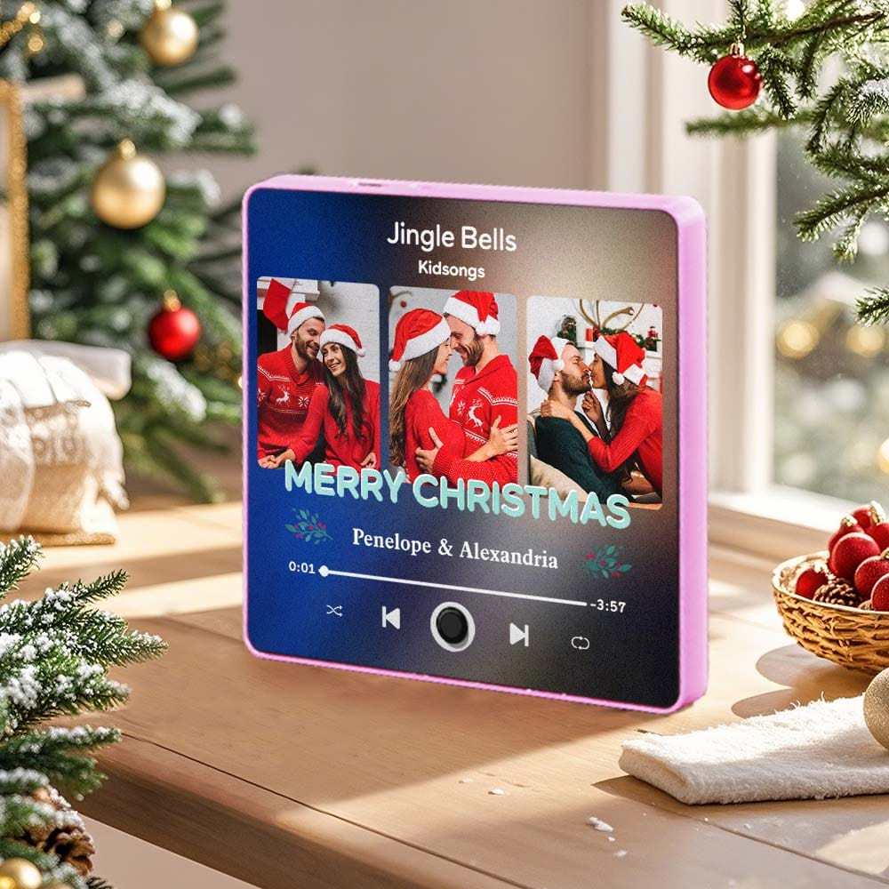 Customized Music Fridge Magnet Personalized Fridge Magnet With Face Photo for Creative Christmas Gift