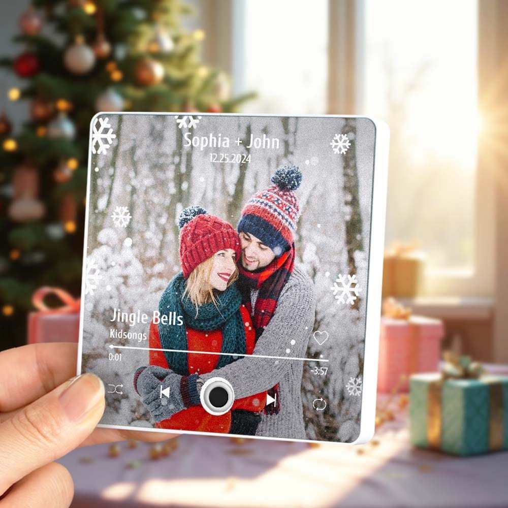 Customized Music Fridge Magnet Personalized Fridge Magnet With Face Photo for Creative Christmas Gift