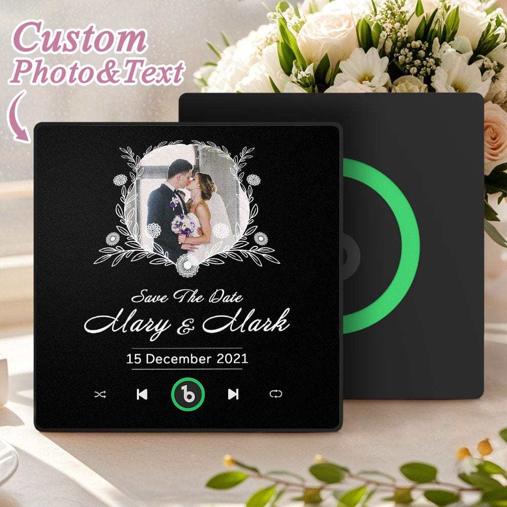 Imán Musical Para Nevera, Regalo De Boda Personalizado Para Parejas, Imanes Musicales Personalizados Que Reproducen Canciones.