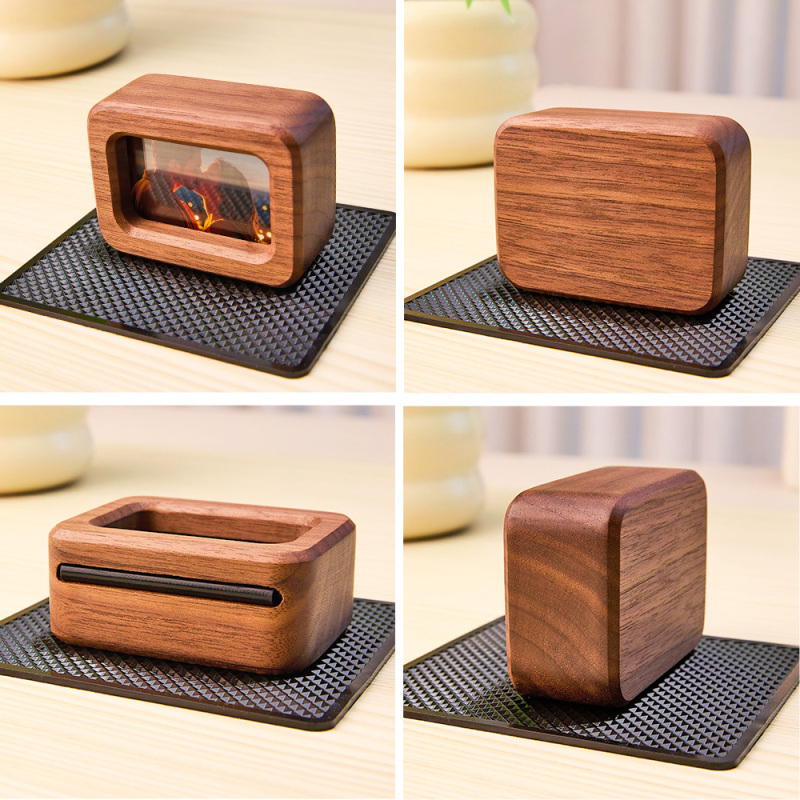 Mini Marco De Fotos Personalizado, Marco De Fotos De Coche De Nogal Negro, Adornos Creativos