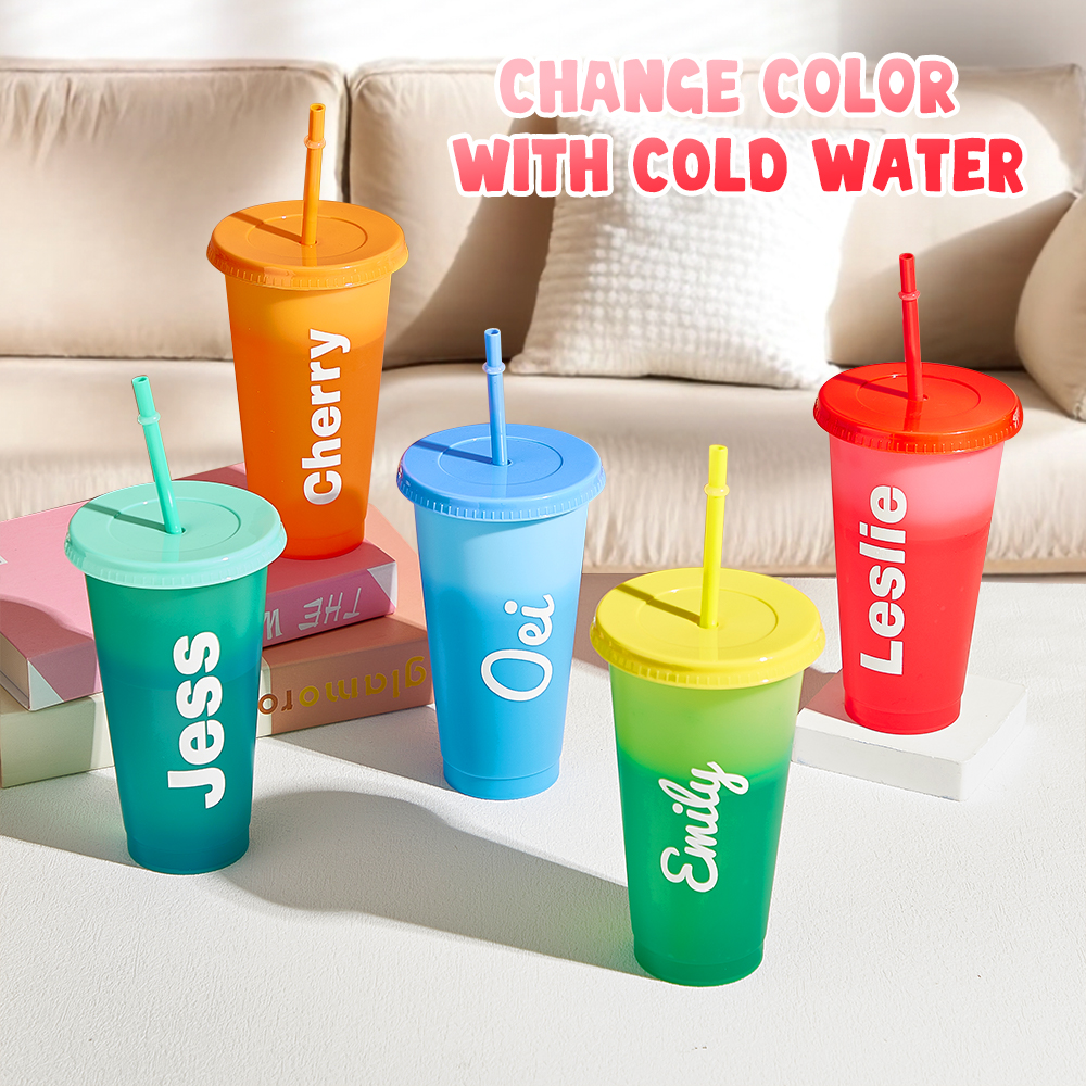 Vasos Personalizados Que Cambian De Color Con Nombres. Vasos Personalizados Para Fiestas De Cumpleaños.