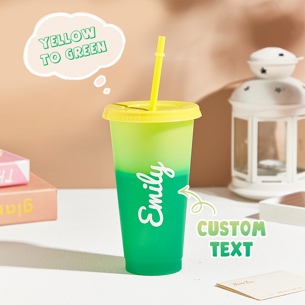 Custom Color Changing Cups With Names Personalized Party Favors