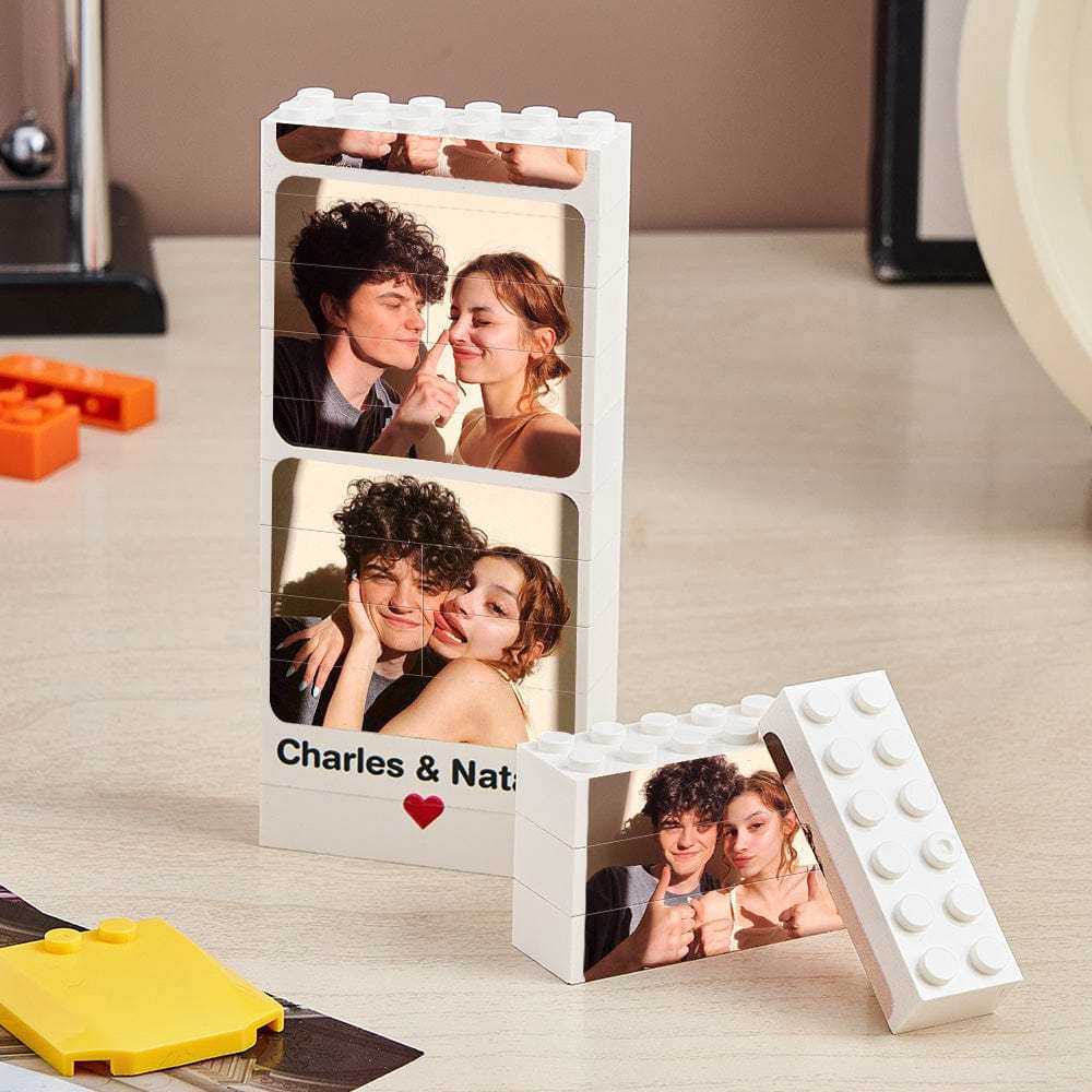 Bloque De Construcción Con Foto Personalizado, Imagen De Ladrillo, Rompecabezas, Regalo Para Un Amante - CustWitES