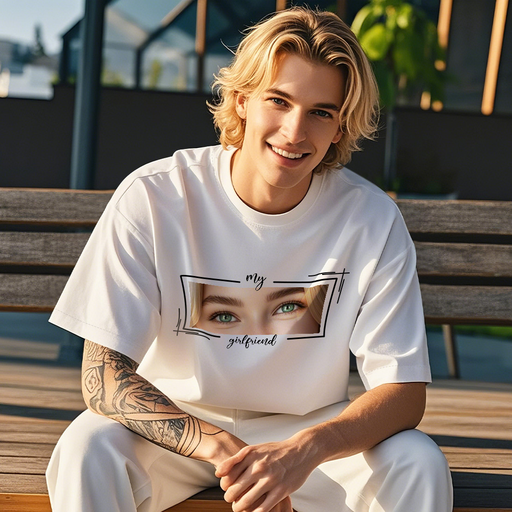 Sudadera Con Capucha De Ojos Personalizada. Camiseta Con Ojos De Un Ser Querido. Camiseta Con Ilustraciones De Ojos Personalizadas. Boceto De Ojos Único A Partir De Una Foto. Regalo Para Ella. - CustWitES