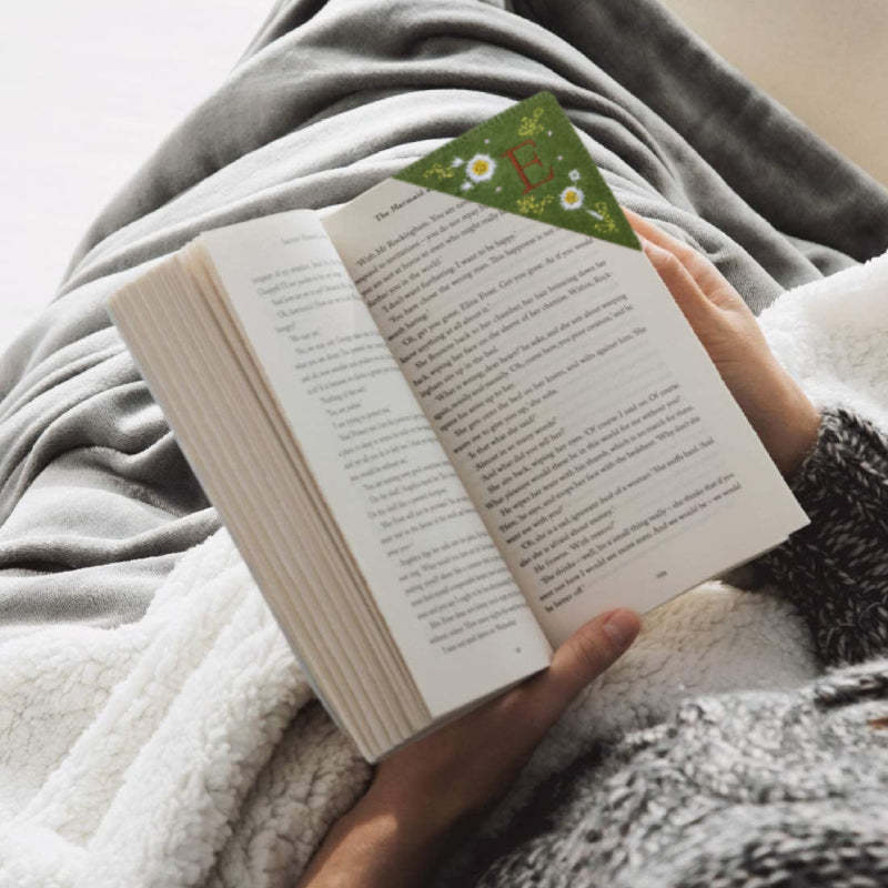 Personalized Bookmark with Initial Custom Embroidered Bookmark Gift for Book Lovers - CustWitUK