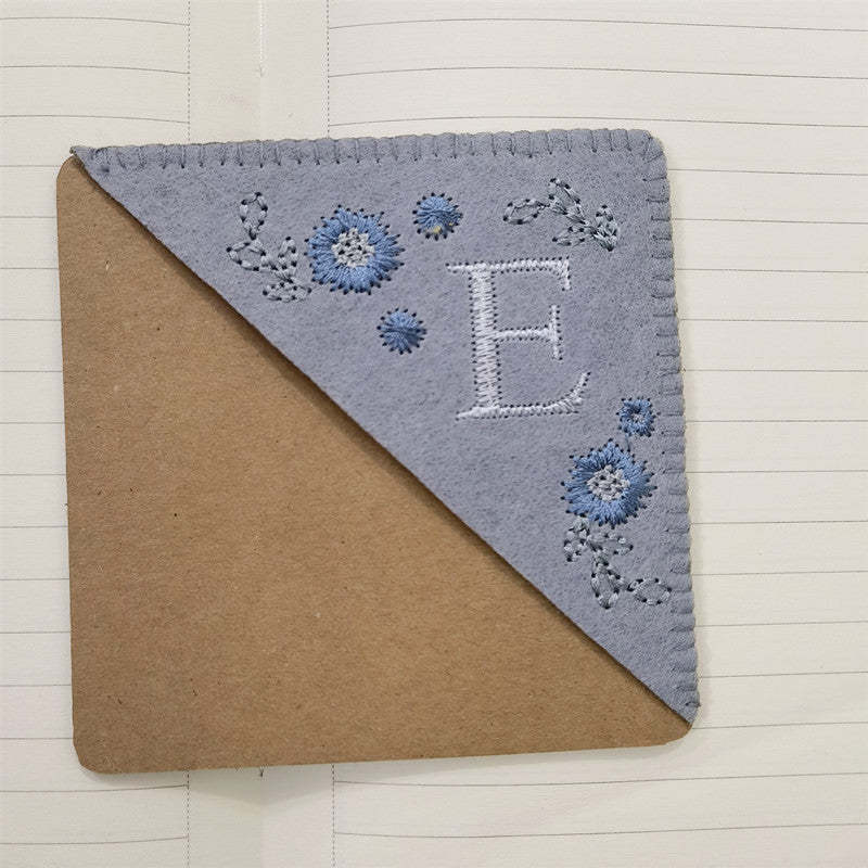 Personalized Bookmark with Initial Custom Embroidered Bookmark Gift for Book Lovers - CustWitUK