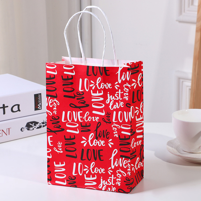 Valentin's Day Gifts Bag Red Bag Love 27x21x11CM - CustWit