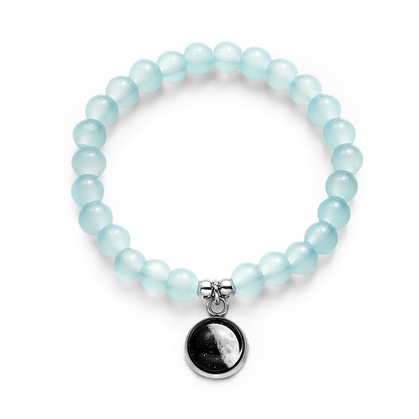 Pulsera De Cuentas De Fase Lunar Personalizada, Pulsera Luminosa, Regalo Para Ella - CustWitES