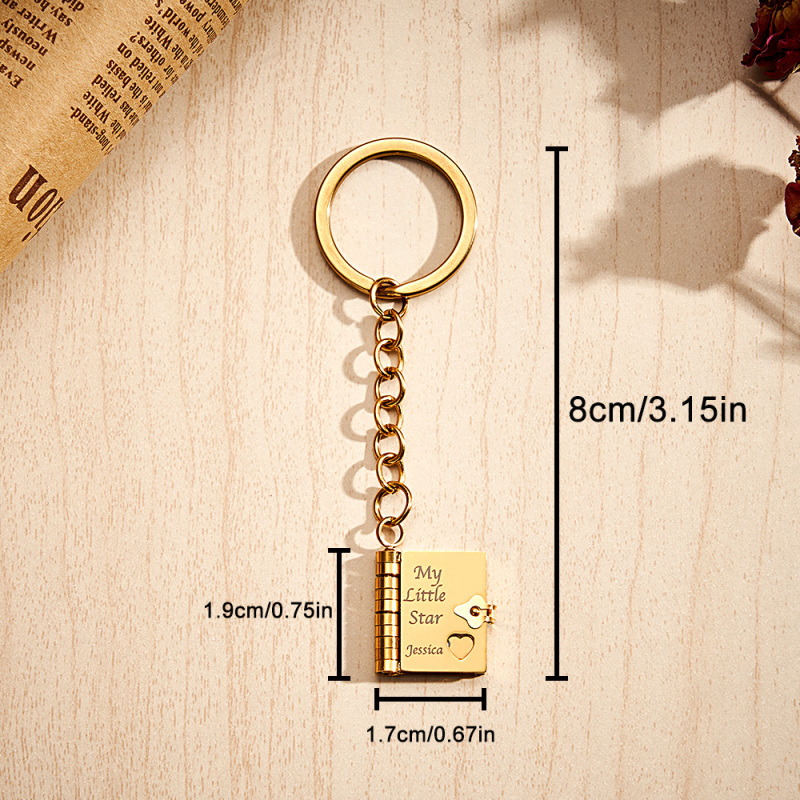 Collar Personalizado 'mi Pequeña Estrella' Con Un Medallón: Una Carta Para Mi Hija, Colgante Ajustable Con Mensaje En El Interior, Un Regalo De Joyería Con Significado.