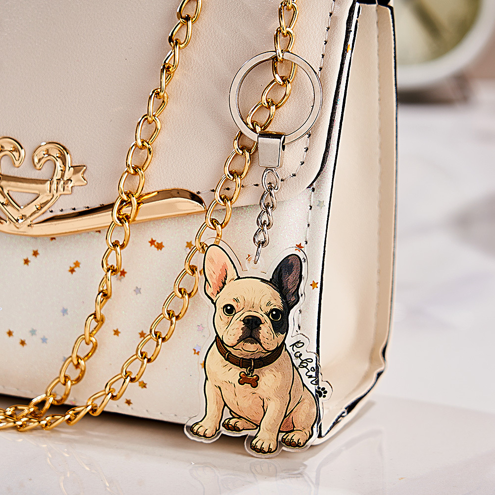 Regalos Personalizados Para Amantes De Las Mascotas, Llavero Personalizado Con Foto De Mascota, Llavero Personalizado Con Foto Y Nombre De Perro