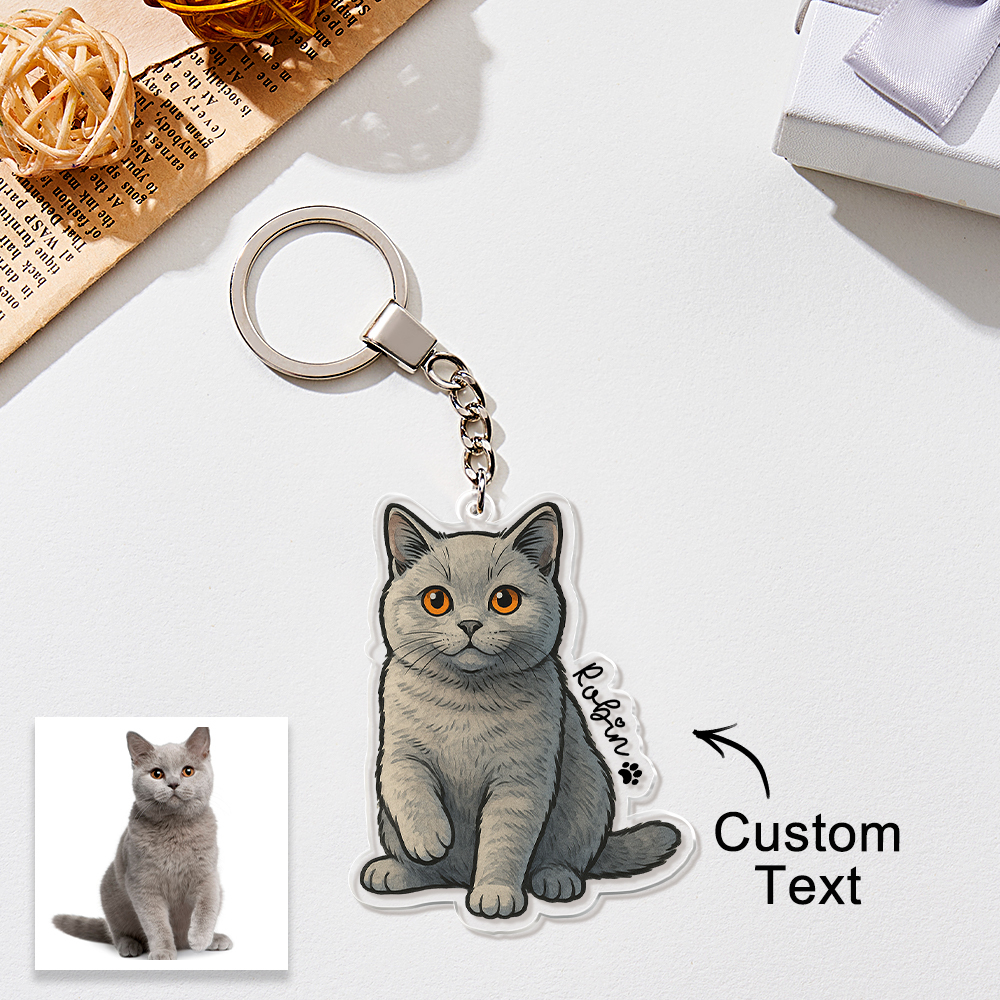 Regalos Personalizados Para Amantes De Las Mascotas, Llavero Personalizado Con Foto De Mascota, Llavero Personalizado Con Foto Y Nombre De Perro