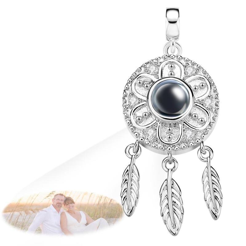 Custom Engraved Heart Photo Charm Projection Charm Bracelet Jewelry Gift For Couples Christmas Gifts