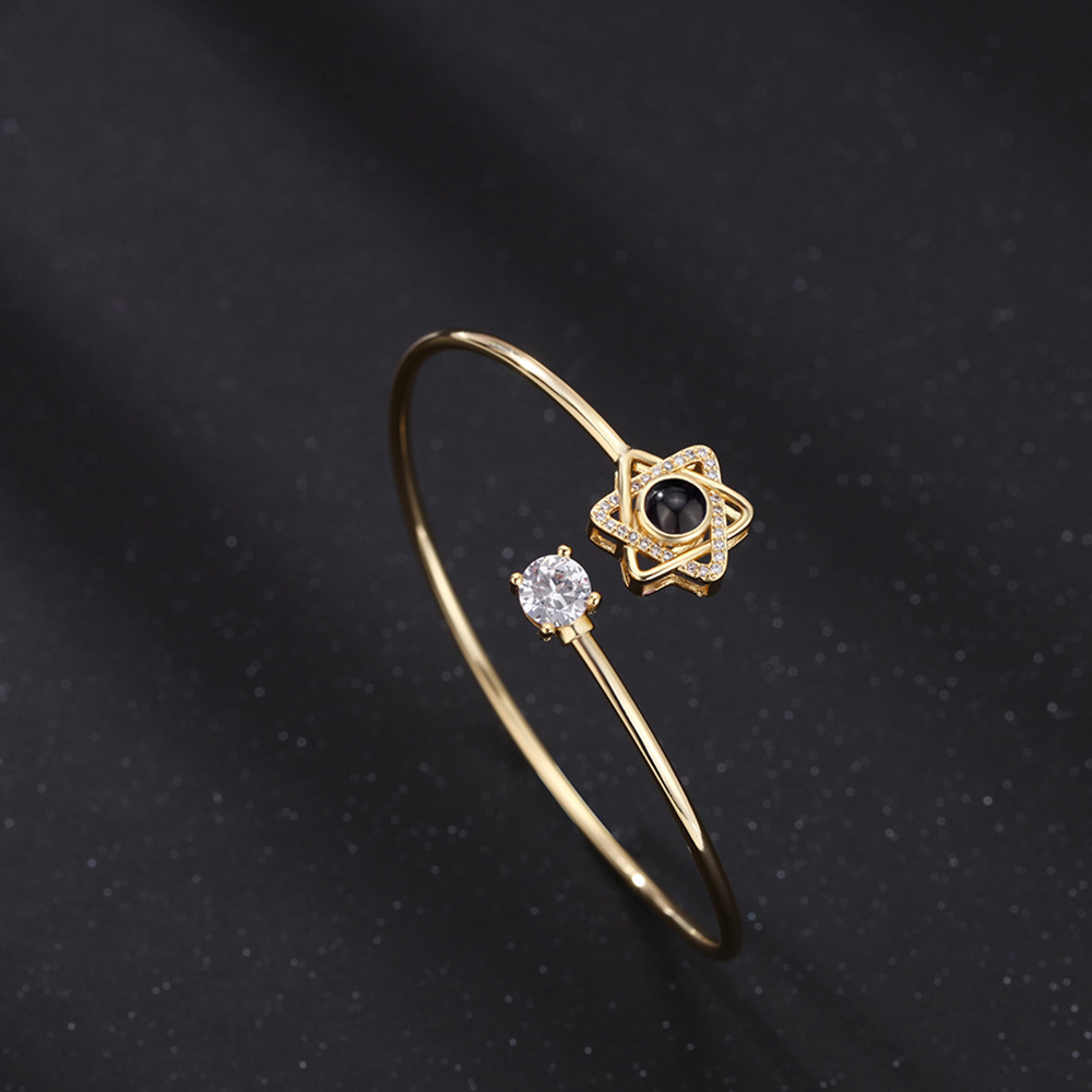 Pulsera De Proyección Personalizada Con Foto De Cisne, Regalo De Joyería Para Ella - CustWitES