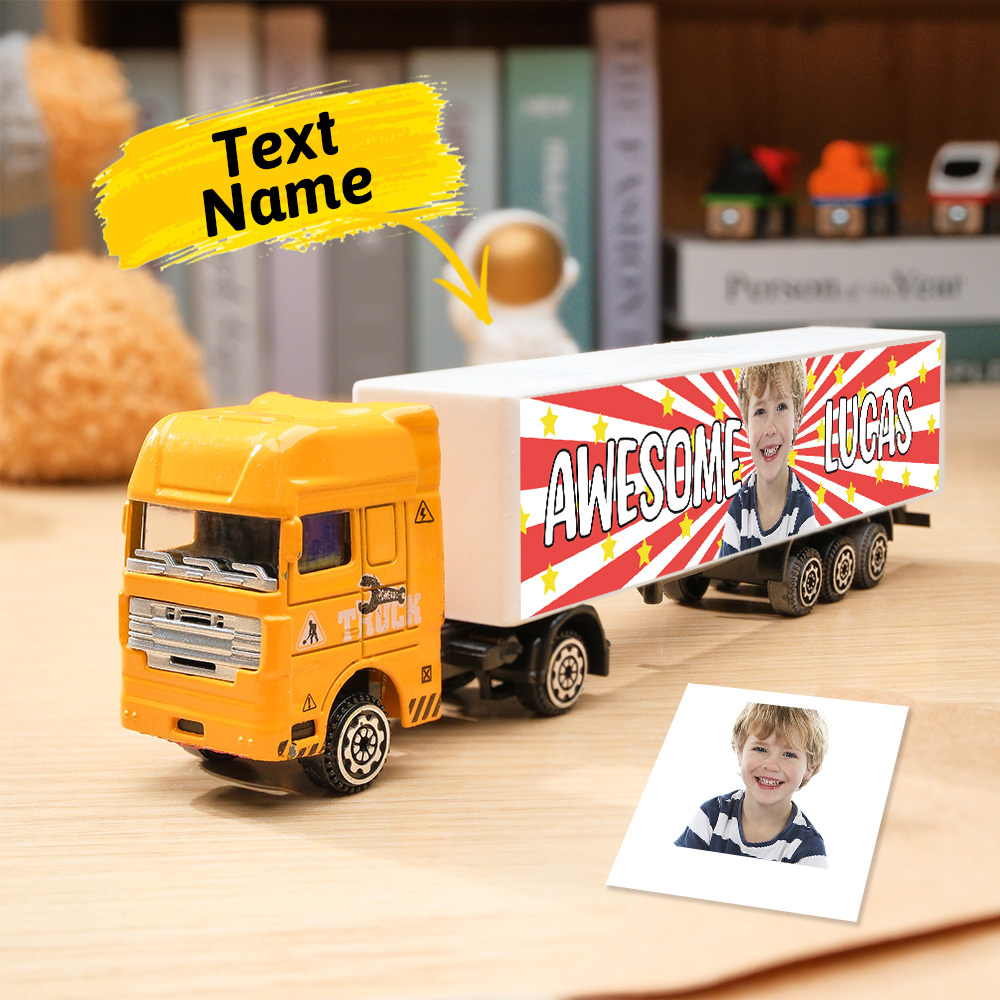 Personalized Toy Truck, Customized With Name On The Side of The Truck: Birthday, Christmas, Any Event for Him