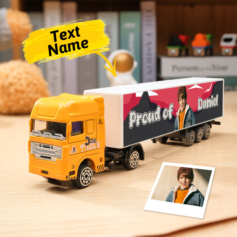 Personalized Toy Truck, Customized With Name On The Side of The Truck: Birthday, Christmas, Any Event for Him