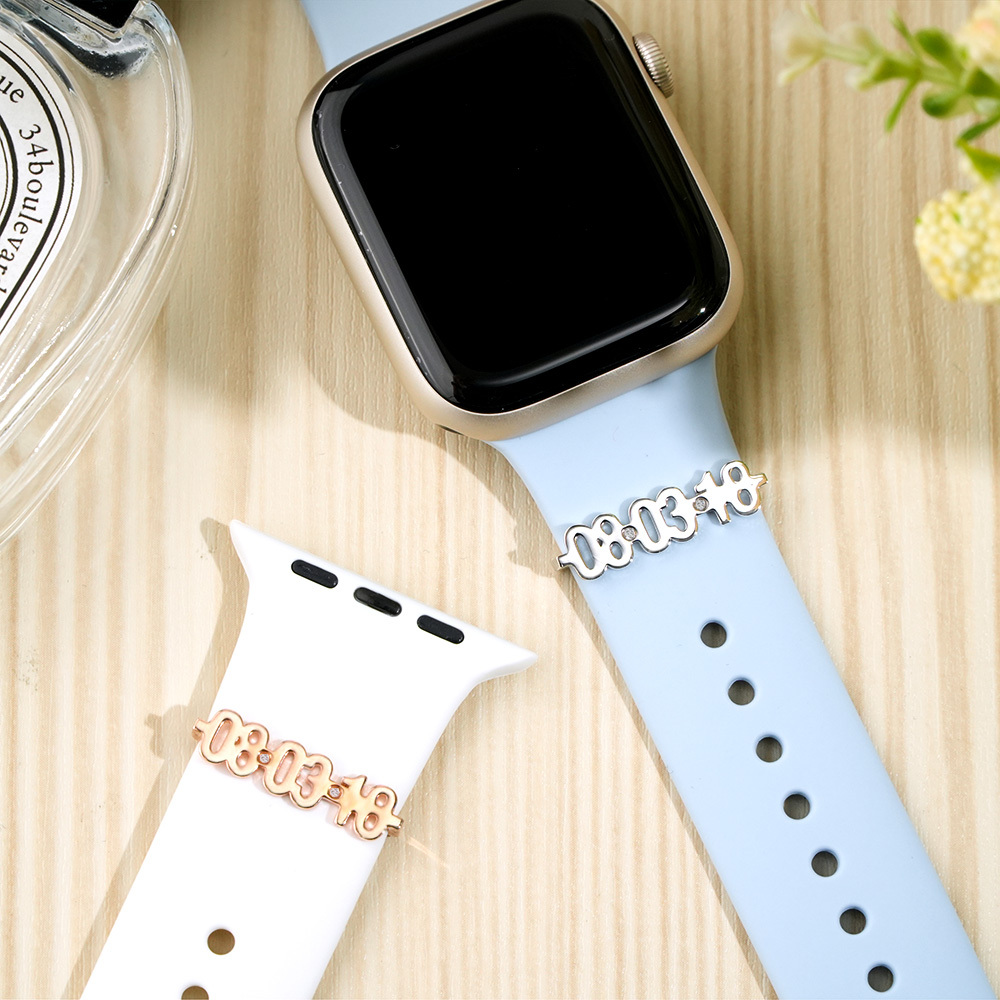 Dije De Correa De Reloj Personalizado, Joyería De Reloj Con Fecha Personalizada - CustWitES