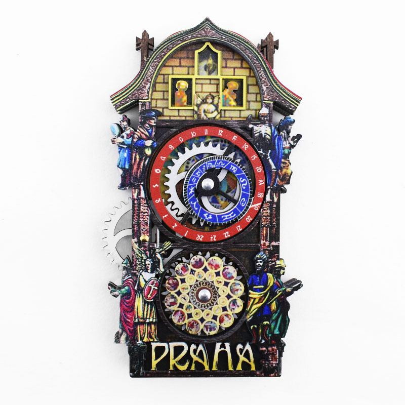 Imán Para Nevera Del Reloj Astronómico De Praga, República Checa. Regalo Ideal Para Viajeros. - CustWitES