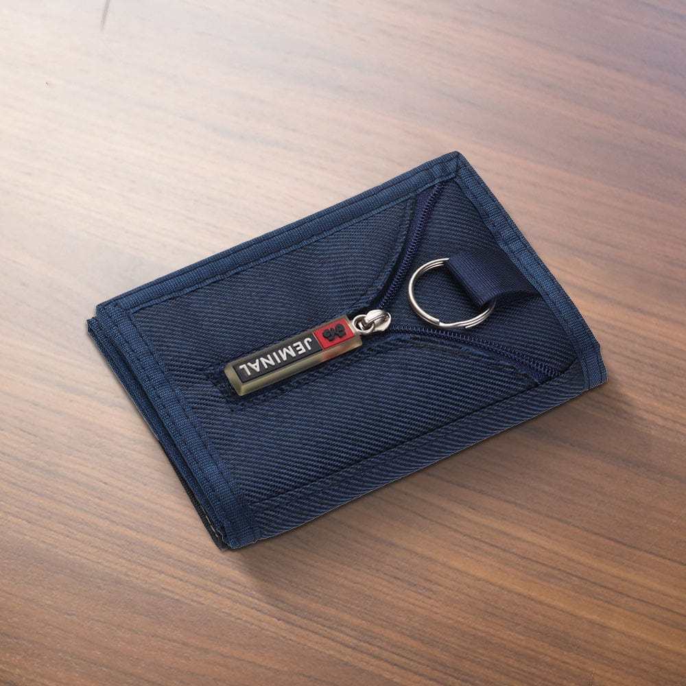 Cartera Triple De Nailon Con Cierre De Velcro, Unisex, 5 Colores. - CustWitES