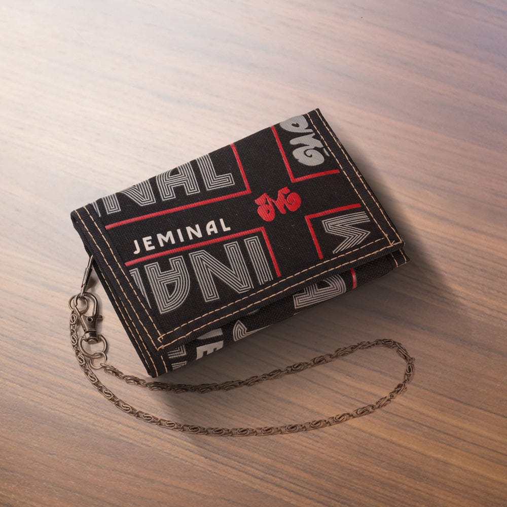 Cartera De Nailon Triple, Regalo Para La Familia, Unisex, Con Cierre De Velcro, Tarjetero. - CustWitES