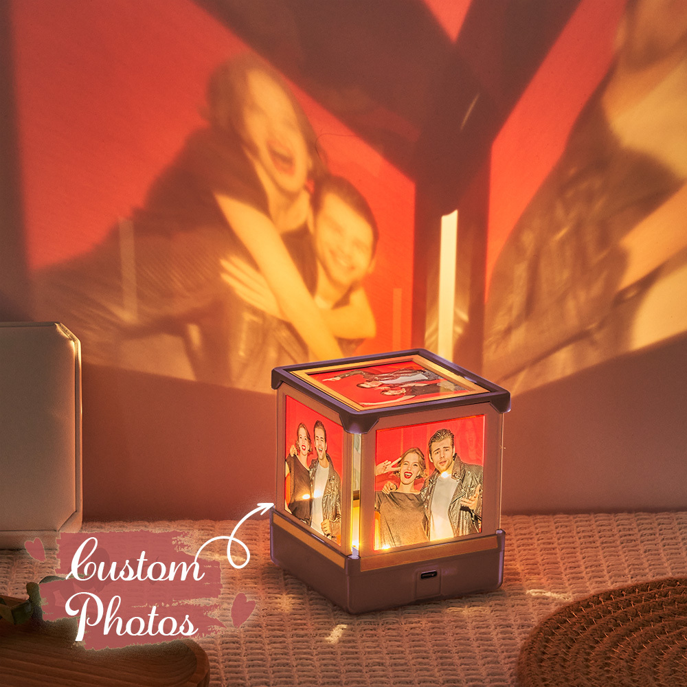 Lámpara De Noche Con Fotos Personalizadas Para Crear Un Ambiente De Noche Para Familias, Parejas, Novias Y Regalos Especiales. - CustWitES