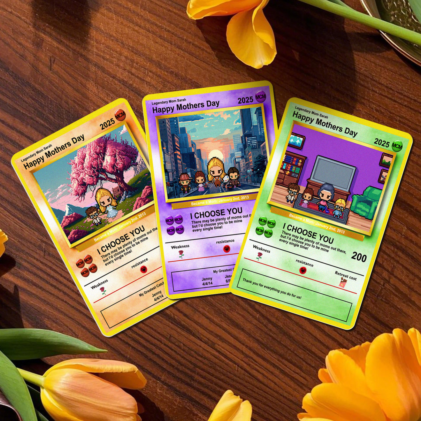 Tarjetas De Metal Con Imagen Personalizada: Crea Tu Propio Rol, Regalo Para El Día De La Madre, Un Recuerdo Memorable. - CustWitES