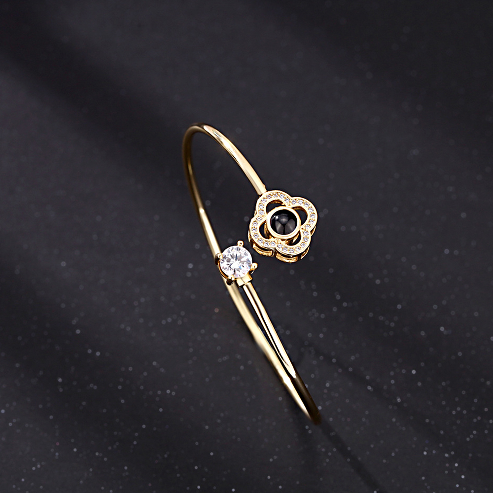 Pulsera De Proyección Personalizada Con Foto De Cisne, Regalo De Joyería Para Ella - CustWitES