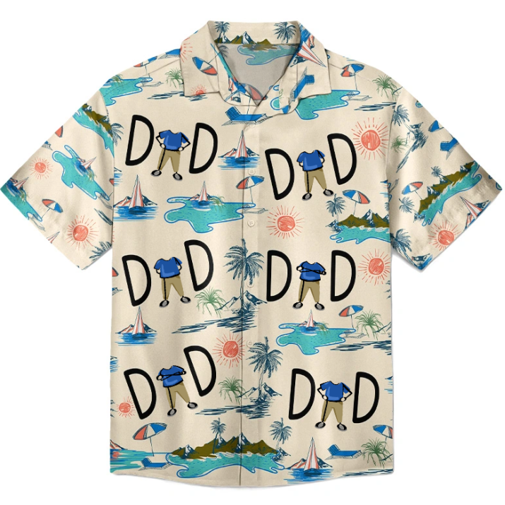 Custom Photo Dad Stance Personalized Custom Hawaiian Shirt, Custom Face Shirts Summer Gifts Anniversary/Birthday/Vacation Gifts