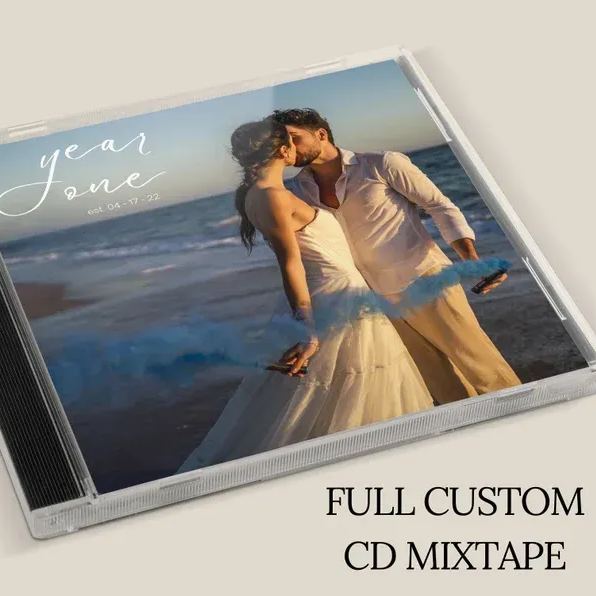 Custom CD & Jewel Case 16 Songs| Valentines, Anniversary Wedding Gift PrintYourDisc Custom CD Mixtape | Personalized Custom CD Album