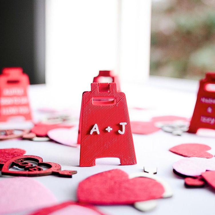 Letrero Personalizado Para Novia, Pequeño 'te Amo', Con Marco En Forma De A, Impreso En 3d, Ideal Como Regalo De San Valentín. - CustWitES