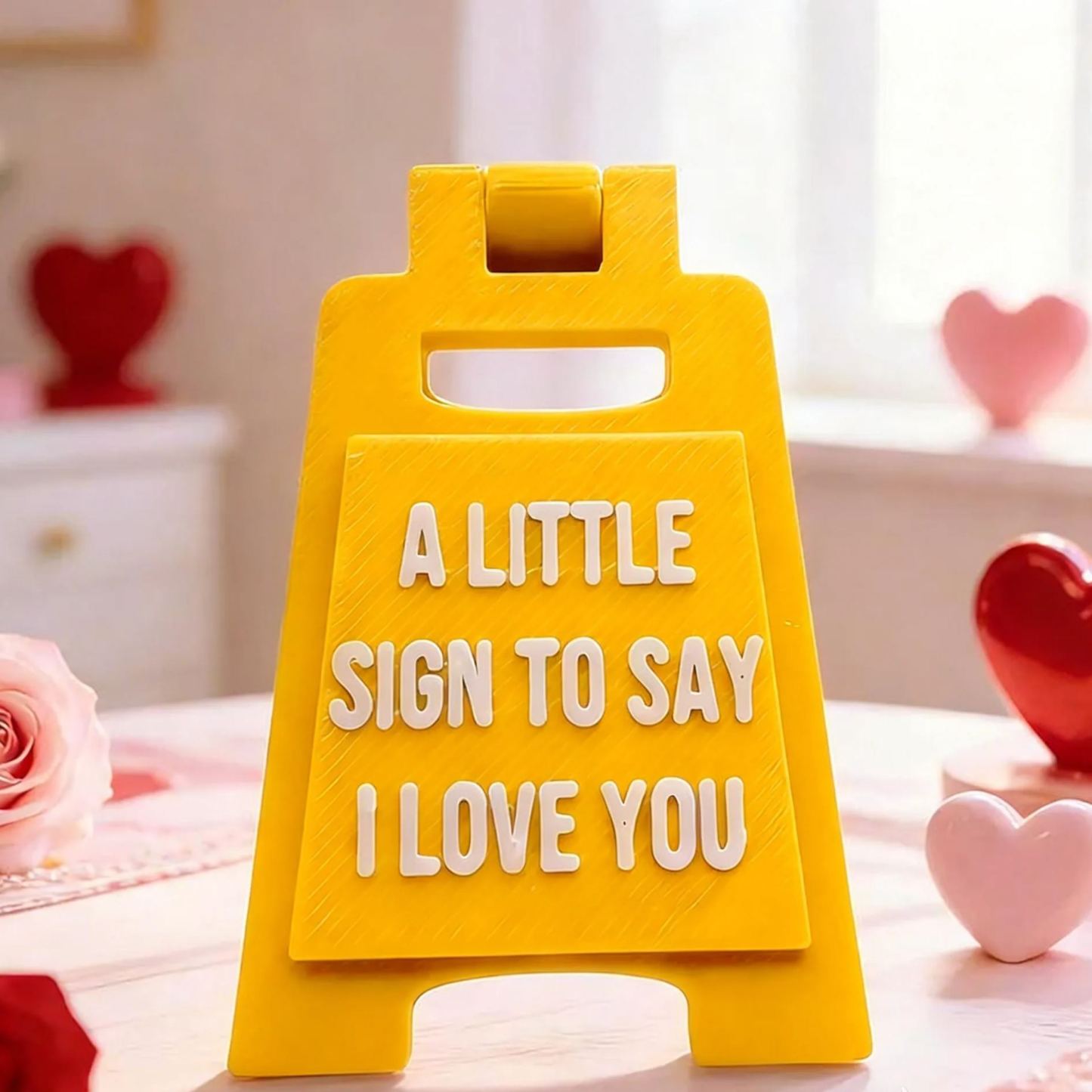 Letrero Personalizado Para Novia, Pequeño 'te Amo', Con Marco En Forma De A, Impreso En 3d, Ideal Como Regalo De San Valentín. - CustWitES