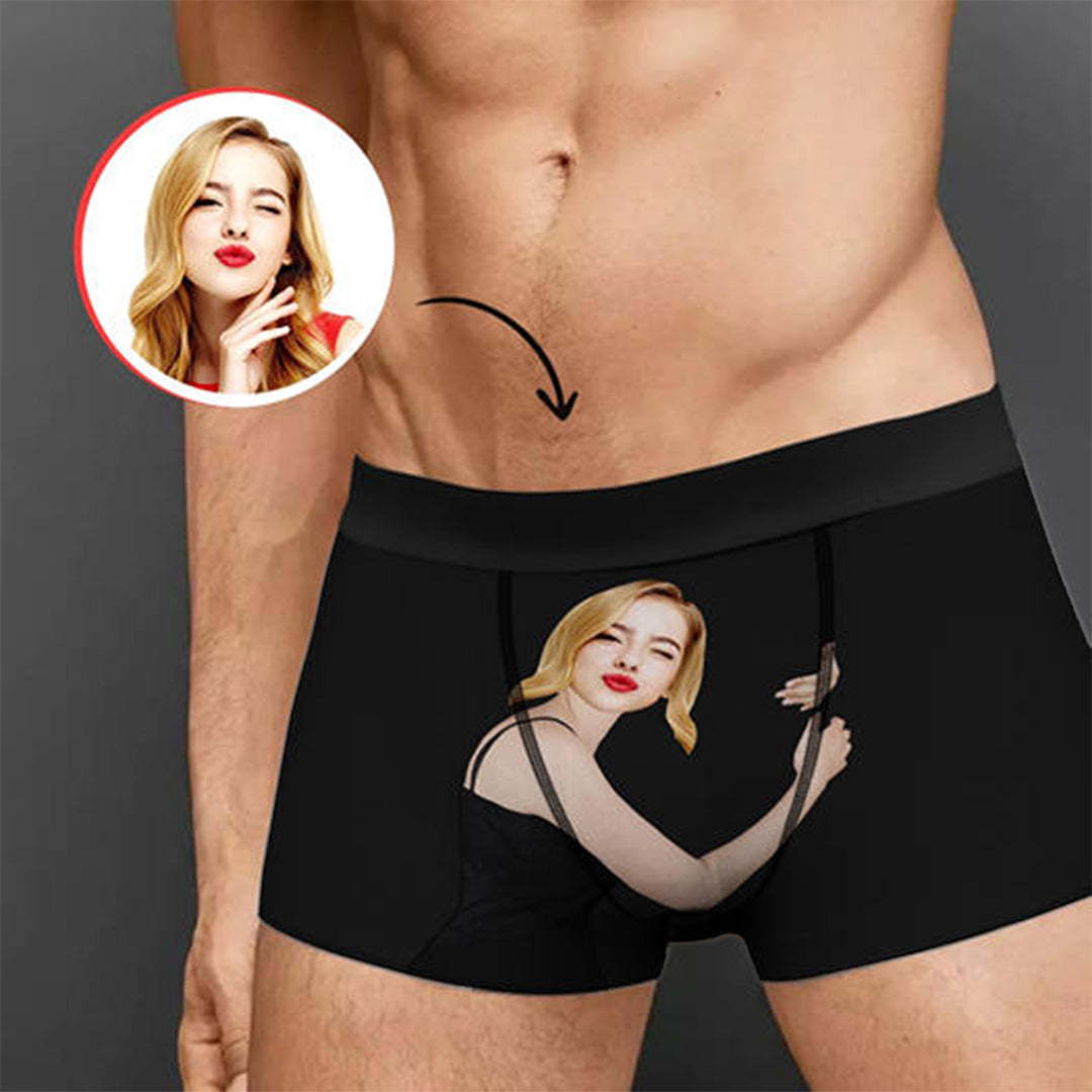 Calzoncillos Bóxer Con Cara Personalizada, Ropa Interior Con Estampado Personalizado, Regalo Para Hombre - CustWitES