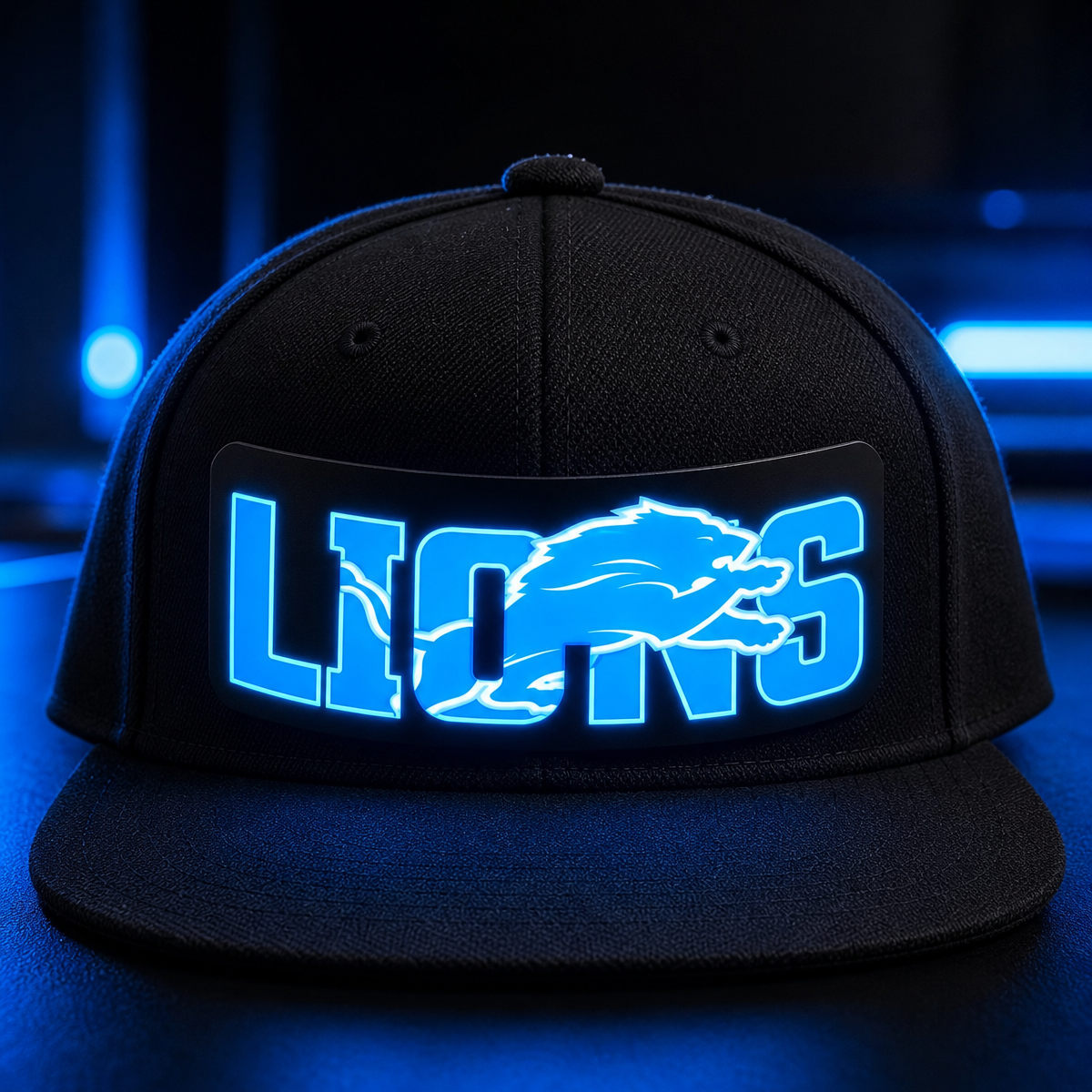 Football Fan LED Light-Up Snapback Cap