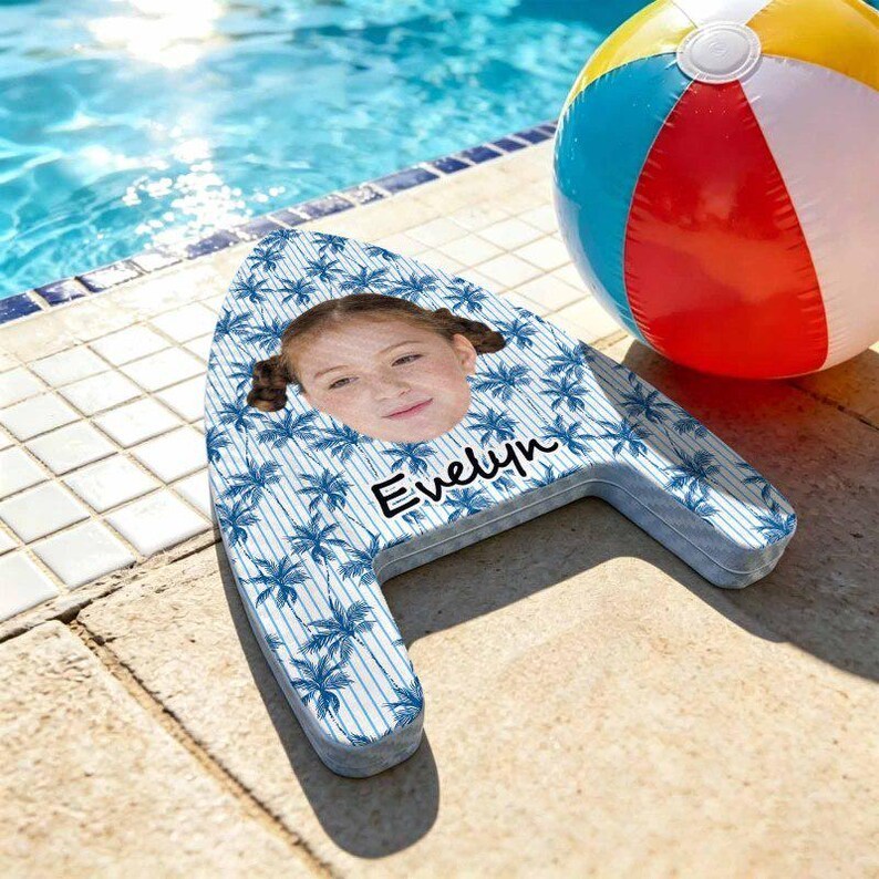 Tabla De Natación Personalizada Con Foto Y Cara, Ayuda Personalizada Para Natación Para Niños - CustWitES
