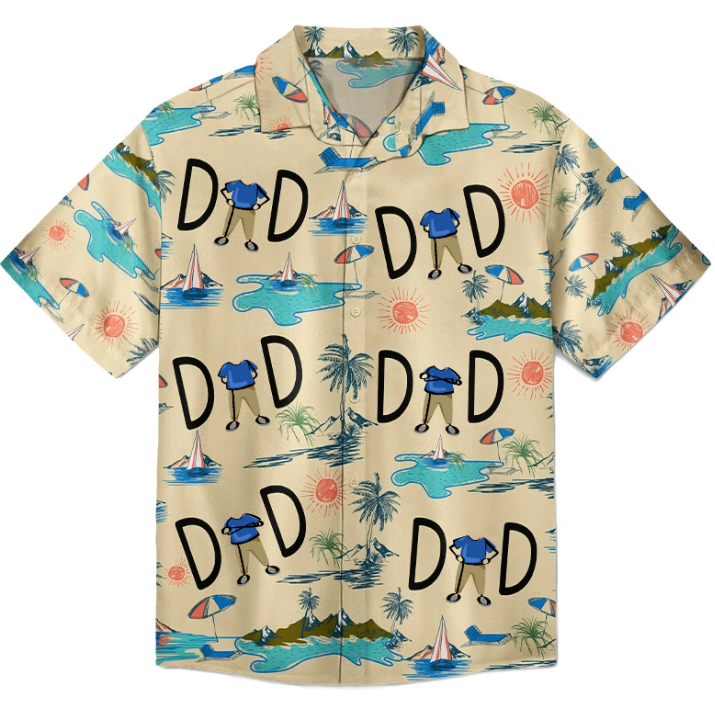 Custom Photo Dad Stance Personalized Custom Hawaiian Shirt, Custom Face Shirts Summer Gifts Anniversary/Birthday/Vacation Gifts