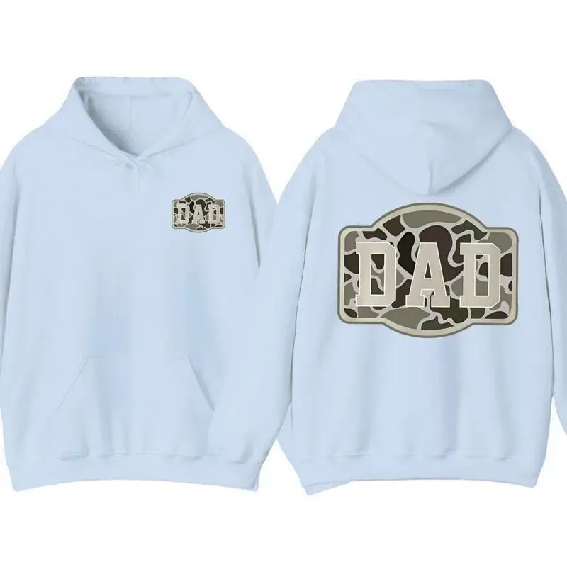 Sudadera Con Capucha De Camuflaje De Dos Caras Para Papá, Divertida Sudadera Con Estampado De Camuflaje, Regalo Informal Para Papá. - CustWitES