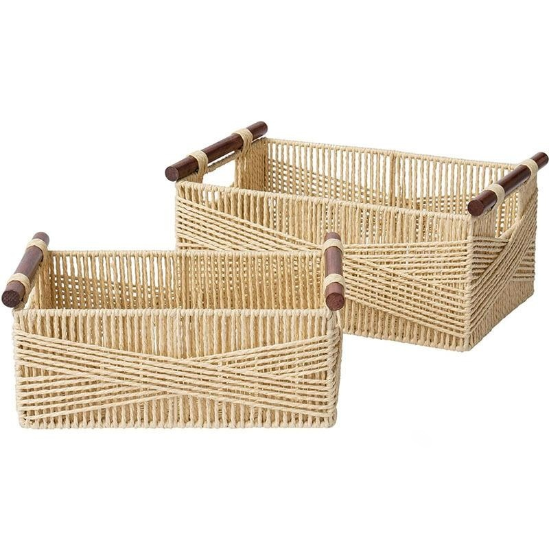 Minimalist Woven Storage Basket for Home Use